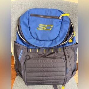 Under Armour Blue and Black Basketball Backpack Stephan Curry